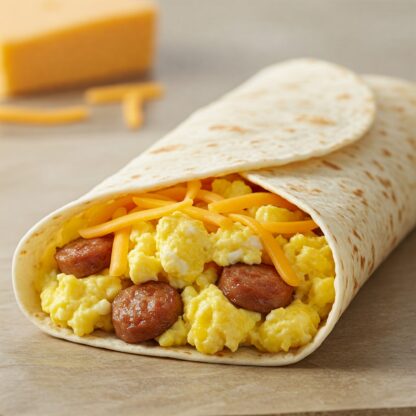 Egg w/ Cheese & Sausage Burrito